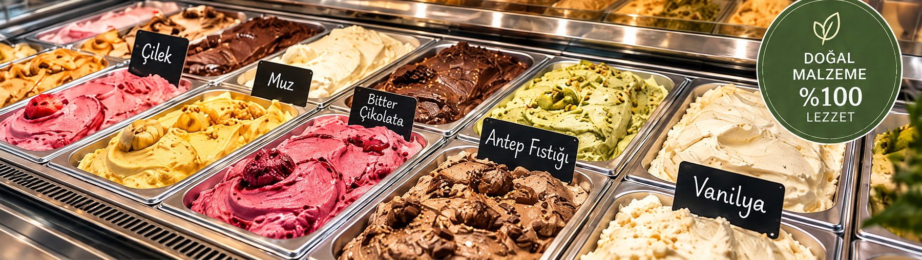 LUVIA dondurma vitrini - Arnavutköy Dondurmacı, Arnavutköy Kafe